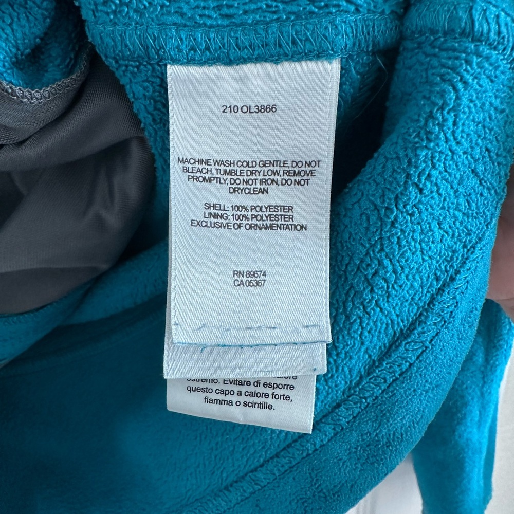 Mountain Hardwear Women's Pyxis Teal Full-Zip Fleece Jacket,  Size Medium - Picture 6 of 9